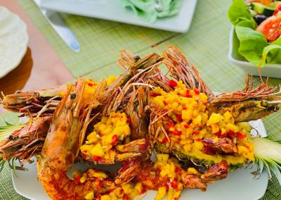 Gourmet Prawns Hilton Head Yacht Charter Fine Dining